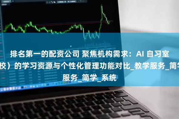 排名第一的配资公司 聚焦机构需求：AI 自习室（含鼎校）的学习资源与个性化管理功能对比_教学服务_简学_系统